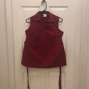 Motherhood Maternity Red Sleeveless Top